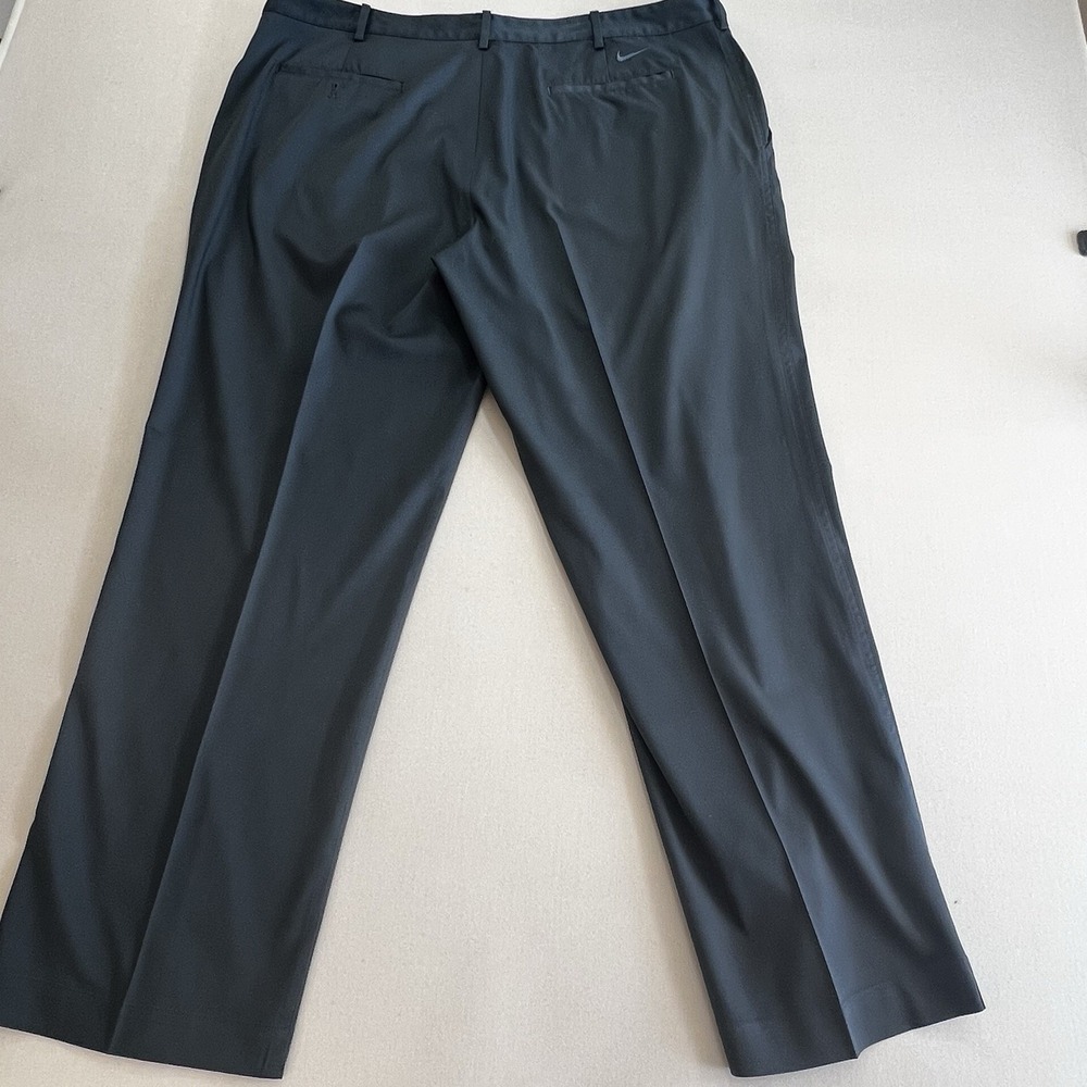Nike Golf Fit Dry Pants Mens 40x30 Dark Grey Charcoal Performance Trousers - Picture 6 of 10